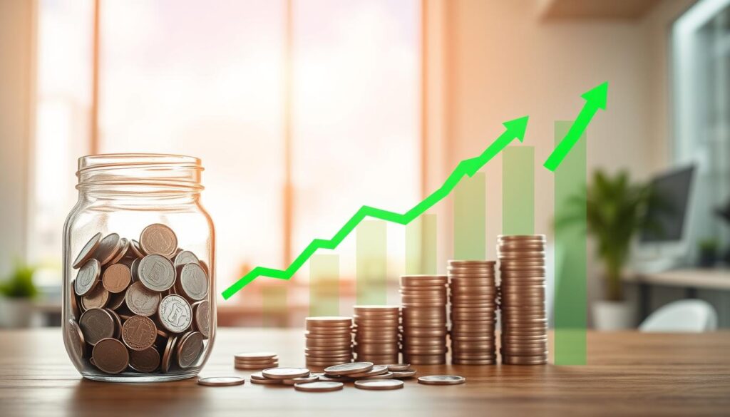 Interest Rate and Savings Account growth Interest Rate and Savings Account growth