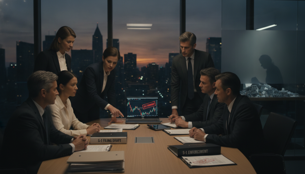 risks of going public and SEC filing