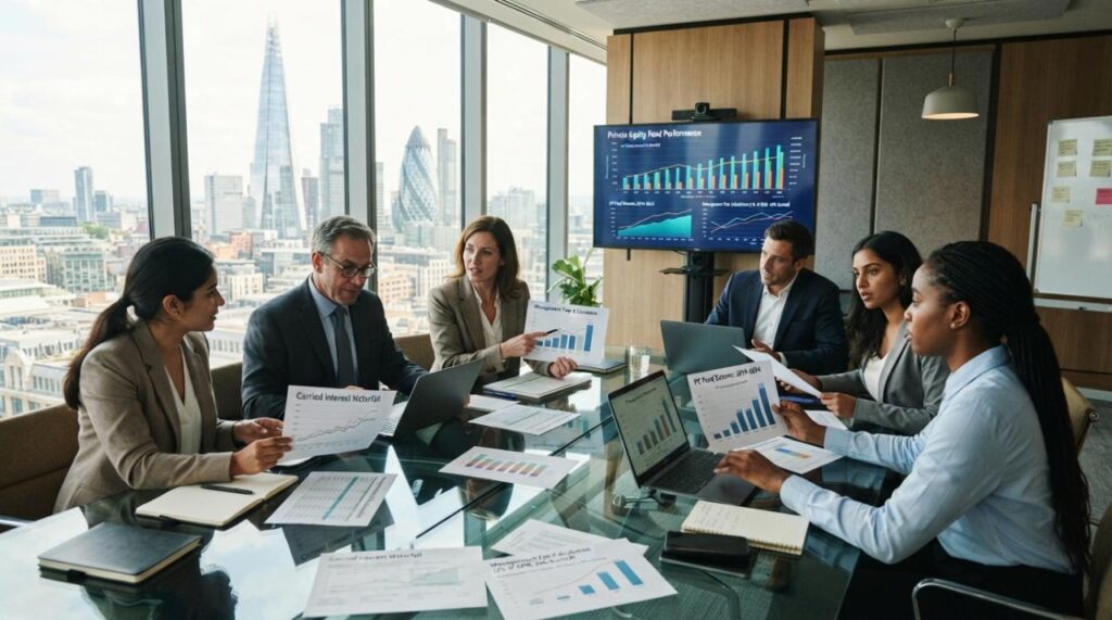 management fees and carried interest in private equity